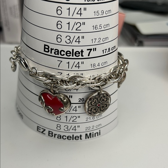 Brighton Go Red Heart Charm Bracelet